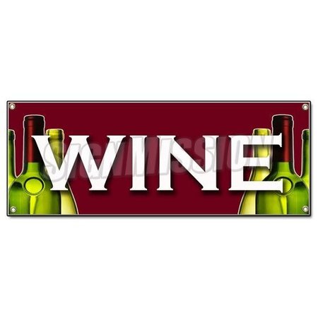 SIGNMISSION WINE BANNER SIGN huge sale selection tasting making equipment fine connoisseur B-Wine
